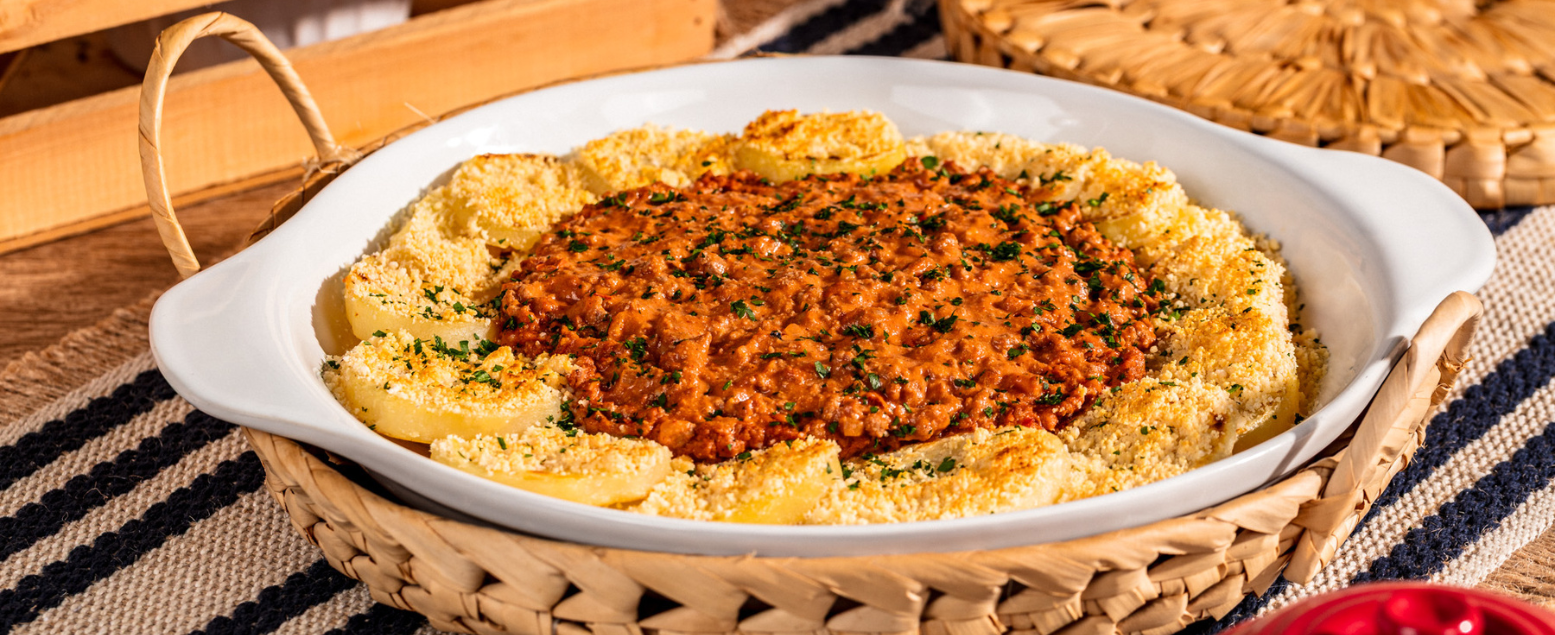 Carne moida com batata