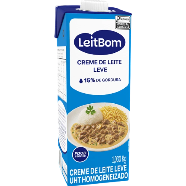Creme de Leite Leve 1,030kg LeitBom