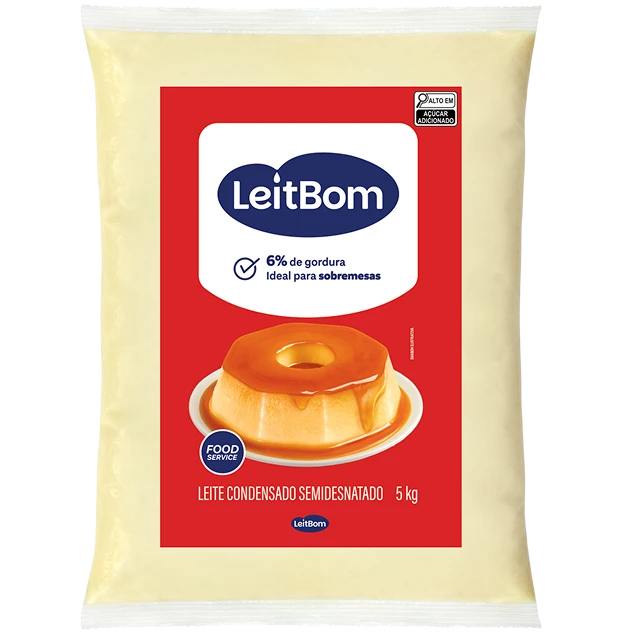 Leite Condensado Semidesnatado 5kg LeitBom
