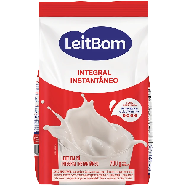 Leite em Pó Instantâneo Integral 700g LeitBom