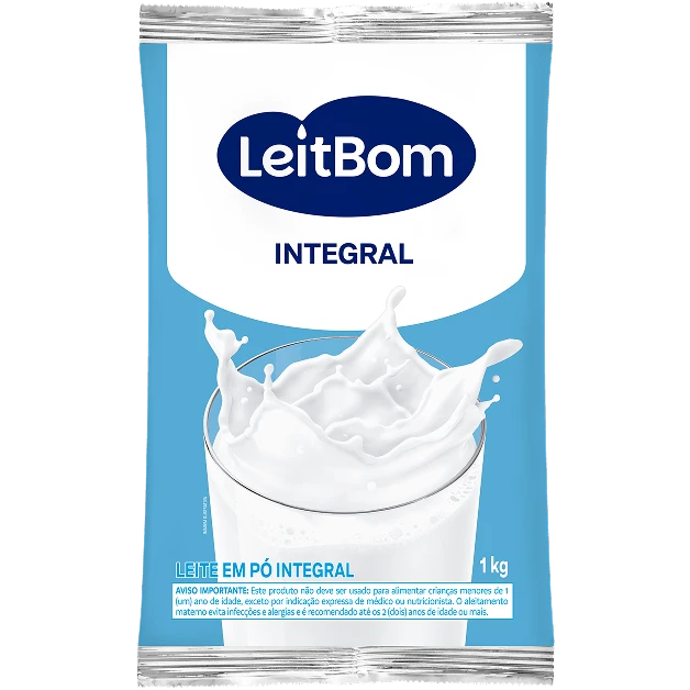 Leite em Pó Integral 1kg LeitBom