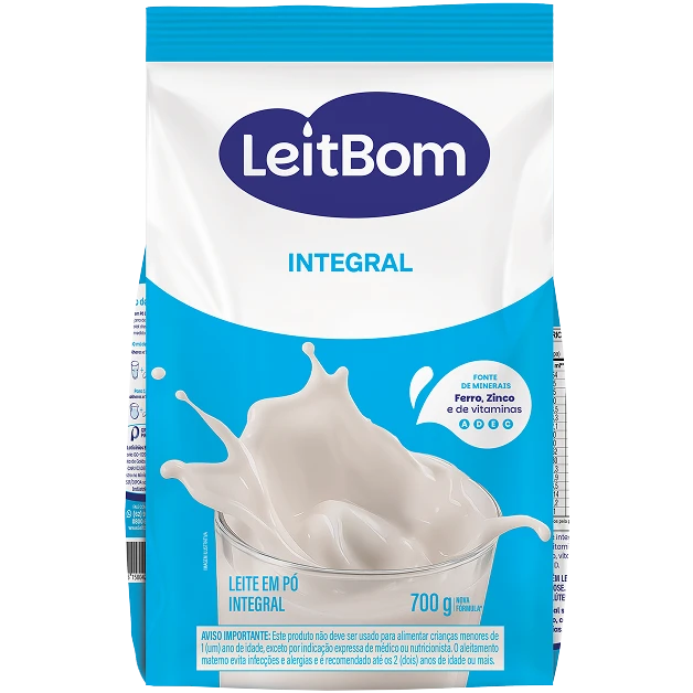 Leite em Pó Integral 700g LeitBom