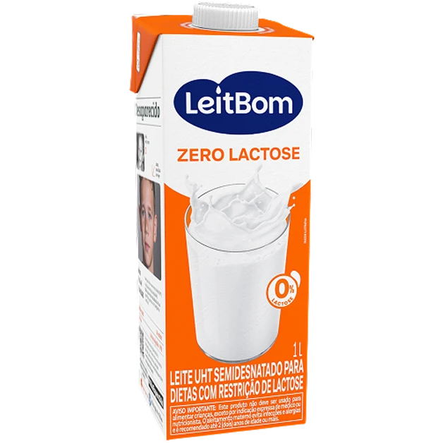 Leite Semidesnatado Zero Lactose 1L LeitBom