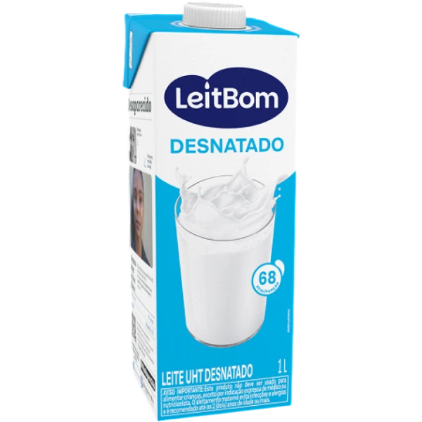 Leite Desnatado 1L LeitBom