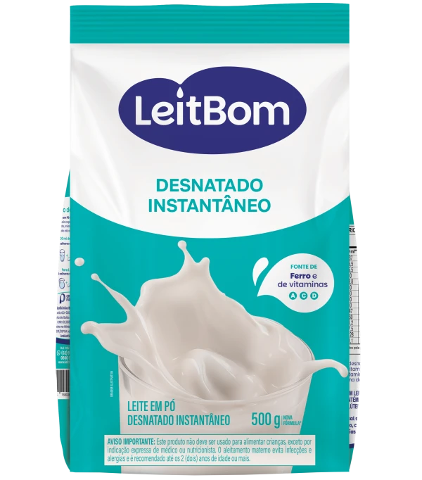 Leite em Pó Instantâneo Desnatado LeitBom