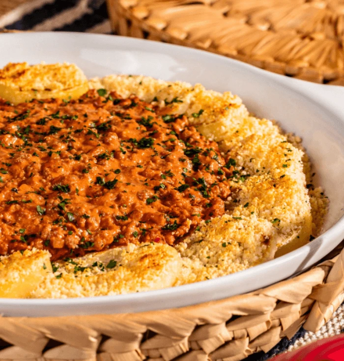 Carne moída com batata