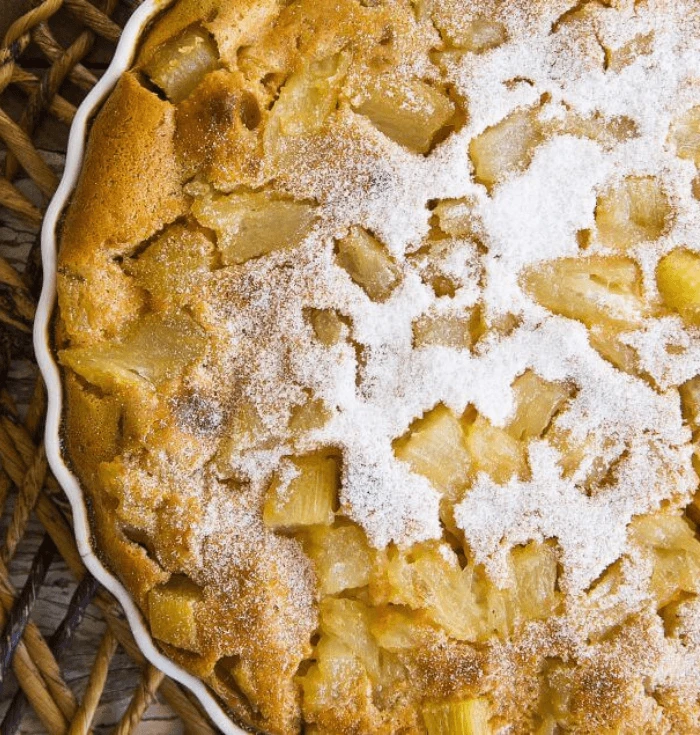 Clafoutis de Abacaxi Zero Lactose