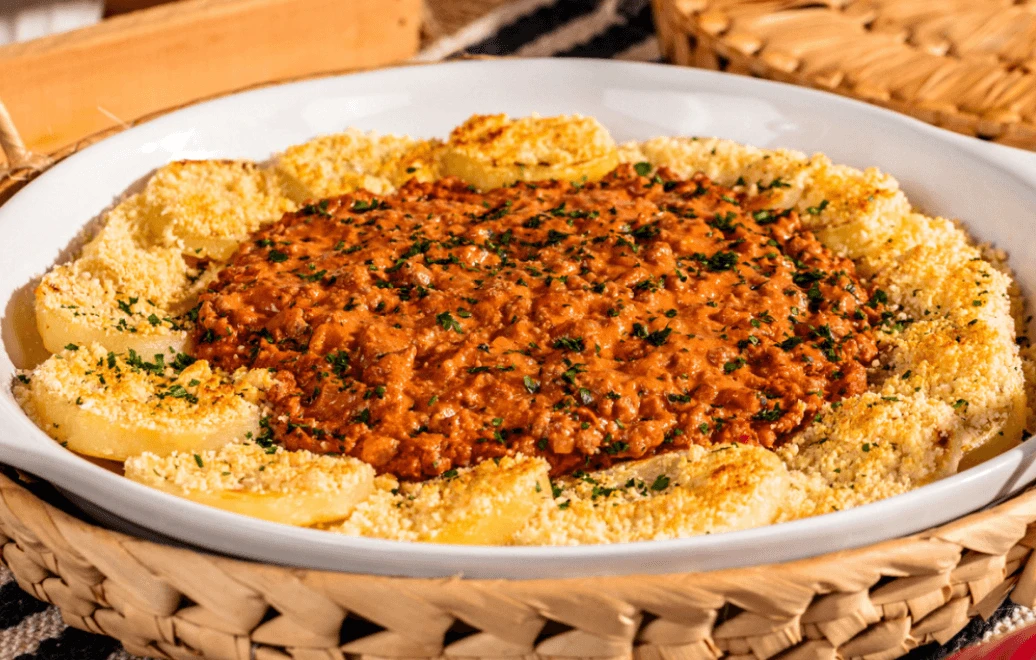 Carne moída com batata